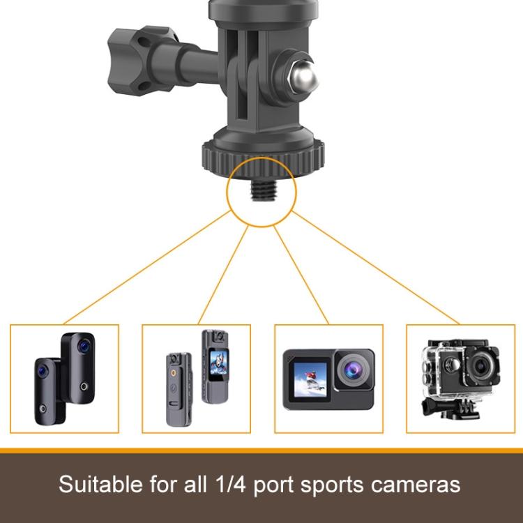 Car Sun Visor Bracket Panoramic Sports Camera Phone Vehicle Mount Base - With Phone Clip