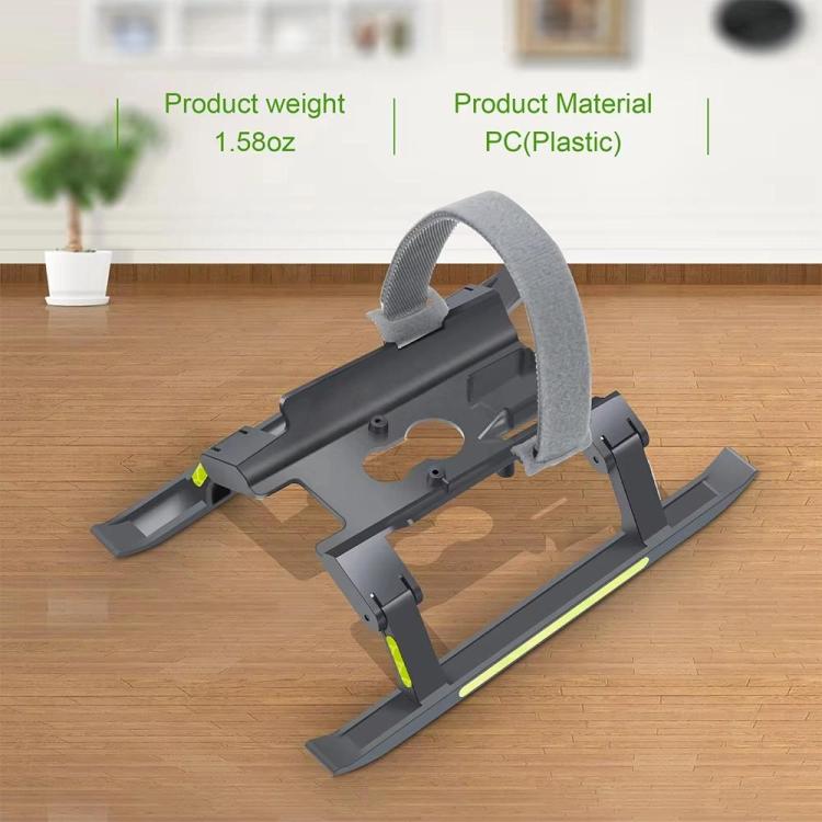 For DJI Mavic 4 Pro Drone YX  Foldable Heightening Landing Gear with Reflective Strips - Gray