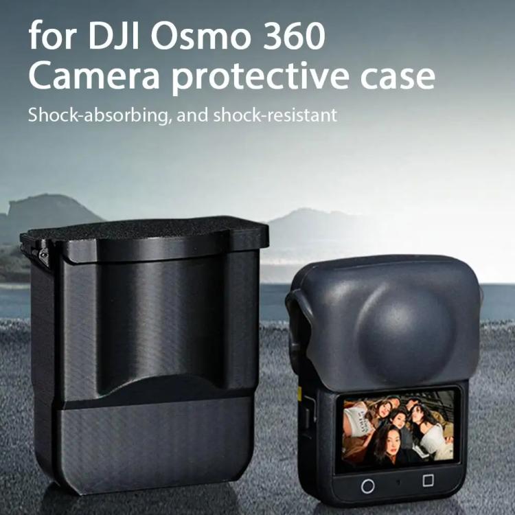 For DJI Osmo 360 Camera Hard Case Waterproof & Shockproof Storage Box - Black