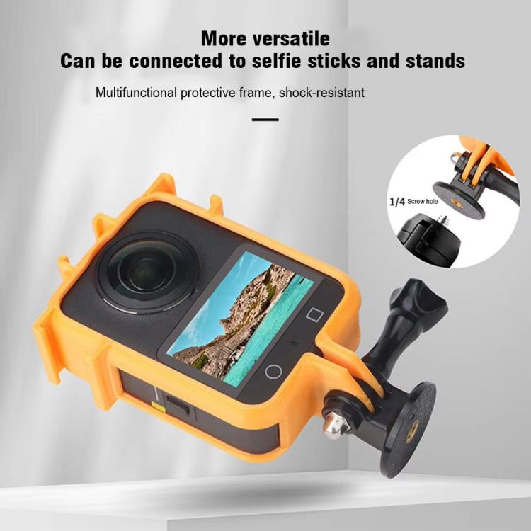 For DJI Osmo 360 Camera CQT Expansion Frame Anti-Scratch & Shockproof Protector Ordinary Orange