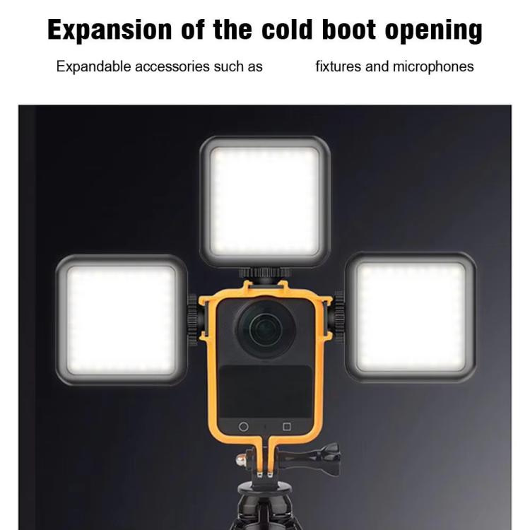 For DJI Osmo 360 Camera CQT Expansion Frame Anti-Scratch & Shockproof Protector Ordinary Orange