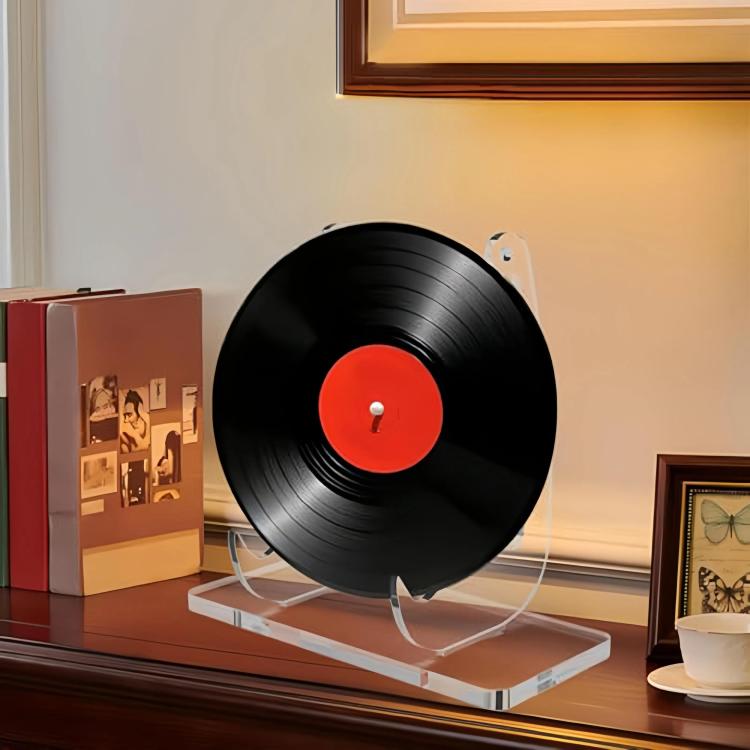 Acrylic Picture Frame Stand Dinner Plate Postcard Record Holder - YX187