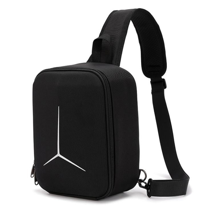 For DJI Mini 2 / 2 SE / 4K Fly More Combo BKano M4K-004 Hard Shell Portable Chest Bag Crossbody Backpack - Black