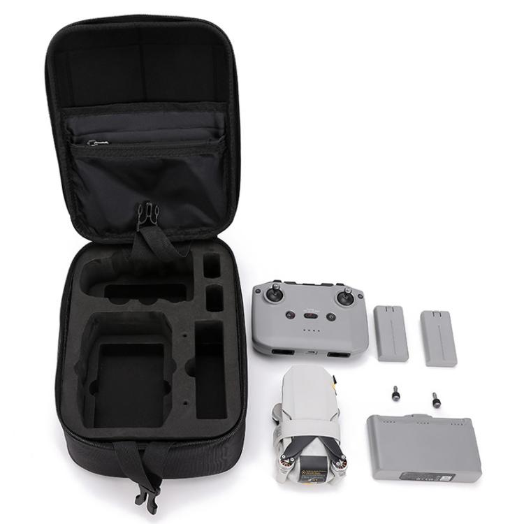 For DJI Mini 2 / 2 SE / 4K Fly More Combo BKano M4K-004 Hard Shell Portable Chest Bag Crossbody Backpack - Black