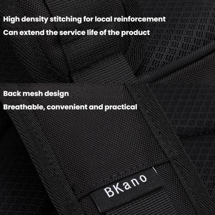 For DJI Mini 2 / 2 SE / 4K Fly More Combo BKano M4K-004 Hard Shell Portable Chest Bag Crossbody Backpack - Black