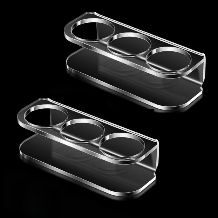 3-Hole Acrylic Tabletop Bottle Storage Stand - 2pcs /Set