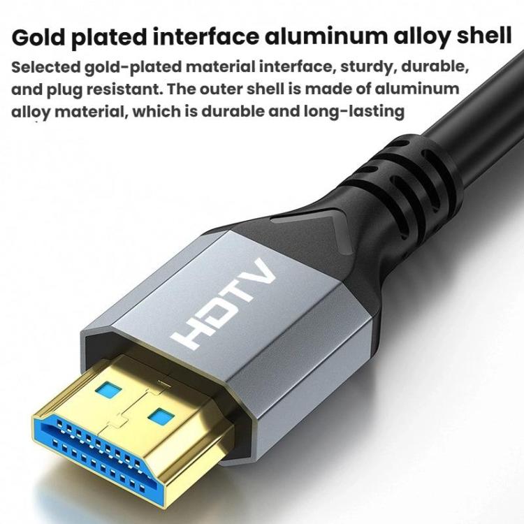 2m HDMI 2.1 Male To Male 8K HD Cable Computer Laptop Monitor TV Connection Cable