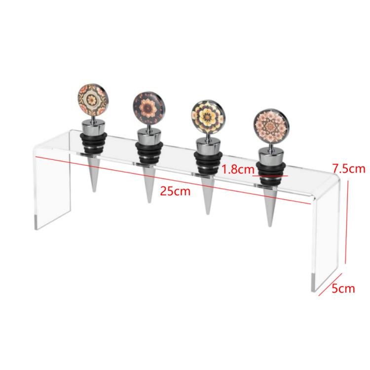 1pc Acrylic Wine Bottle Cork Storage and Display Stand