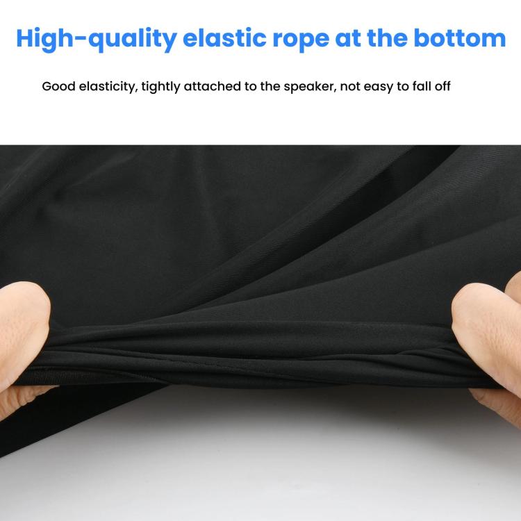 For Sony SRS-XV500/XP500 Speaker TXESIGN Lycra Elastic Dustproof Cover Stretchable Protective Sleeve - Black