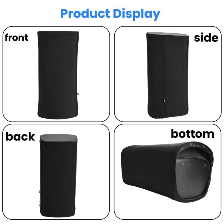 For Sony SRS-XV500/XP500 Speaker TXESIGN Lycra Elastic Dustproof Cover Stretchable Protective Sleeve - Black