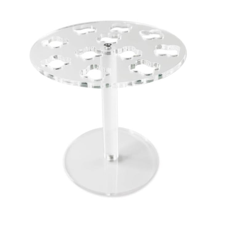 1pc 11-Hole Acrylic Wall-Mounted Scissor Barber Tool Storage Display Stand