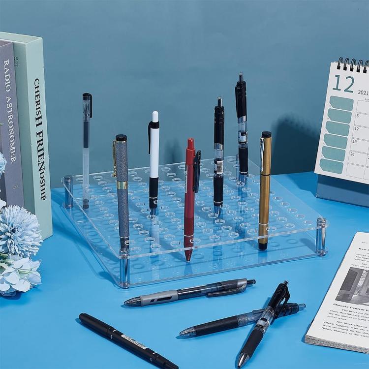 120-Hole Acrylic Paint Brush Holder And Pencil Storage - YX177