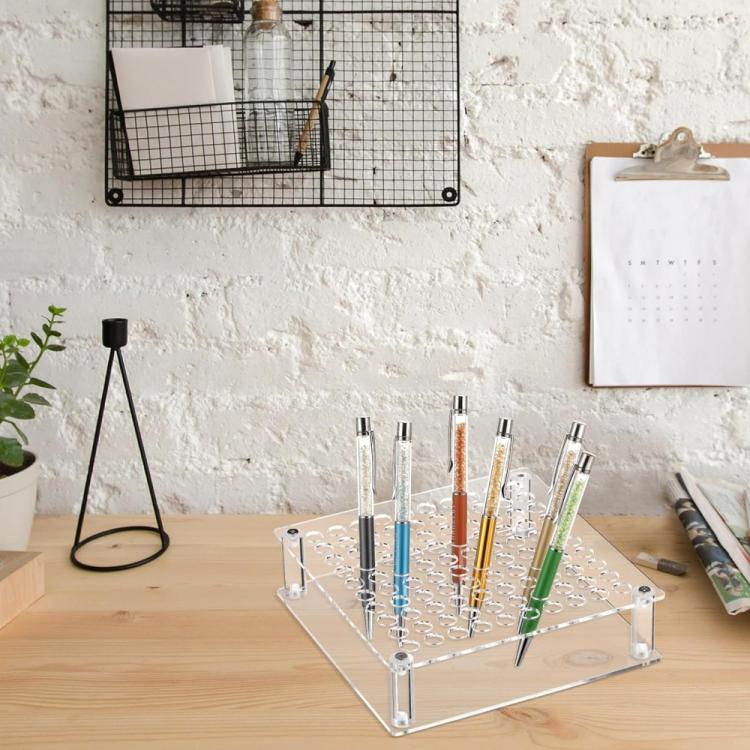 100-Hole Acrylic Paint Brush Holder and Pen Storage Stand - YX176