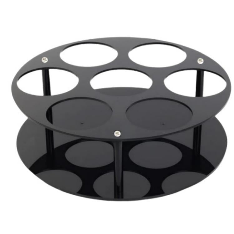 Coffee Syrup Kitchen Acrylic Countertop Round Bottle Holder - YX175