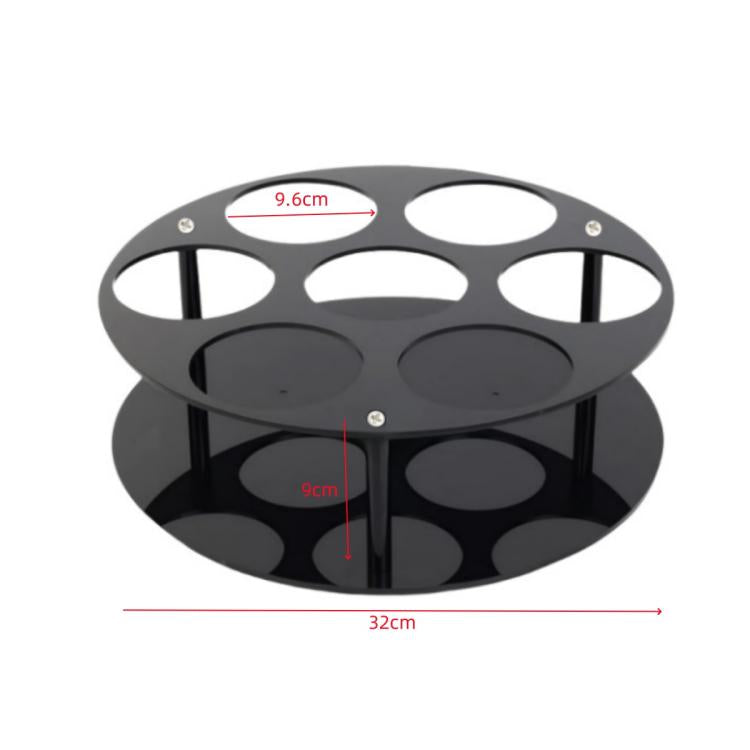 Coffee Syrup Kitchen Acrylic Countertop Round Bottle Holder - YX175