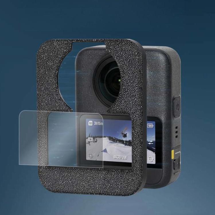 For DJI Osmo 360 Camera Screen Protector Installation Kit Alignment Tool + Tempered Glass Film Set - Black