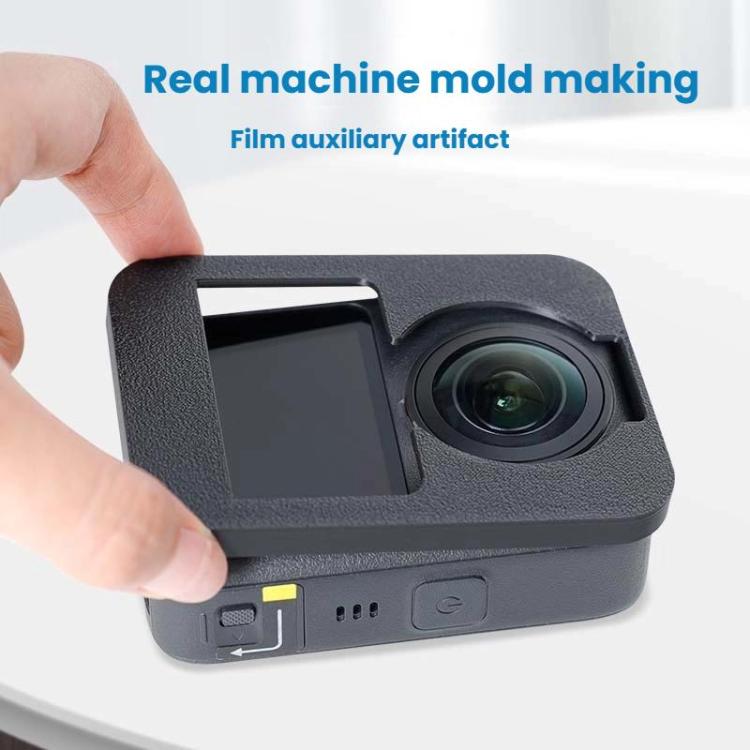 For DJI Osmo 360 Camera Screen Protector Installation Kit Alignment Tool + Tempered Glass Film Set - Black