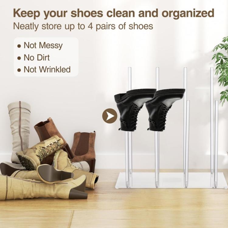 Acrylic High Boot Storage Stand - YX173