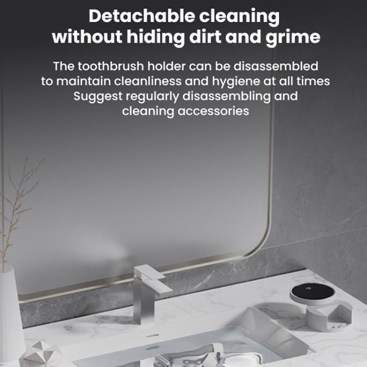 Toothbrush Disinfection Box Punch-Free Razor Rack - Sensor + Digital Display