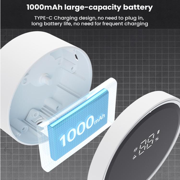 Toothbrush Disinfection Box Punch-Free Razor Rack - Sensor + Digital Display