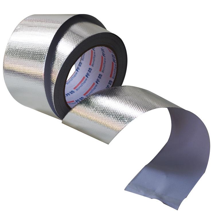 BondTape 10cm x 23m Fiberglass Aluminum Foil Tape High Temperature Resistant for HVAC Duct, Pipe Repair, Leak Sealing