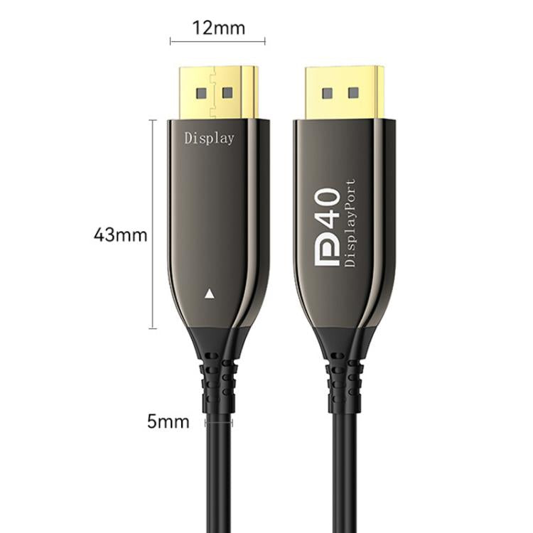 25M DP2.1 Male To Male 8K 60Hz HD Fiber Optic Cable For TV Computer Monitors Projectors