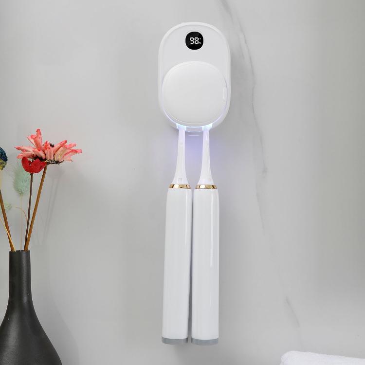 Wall-Mounted Smart UV Sterilizer And Air-Drying Toothbrush Sterilizer - White