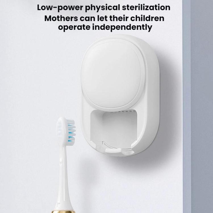 Wall-Mounted Smart UV Sterilizer And Air-Drying Toothbrush Sterilizer - White