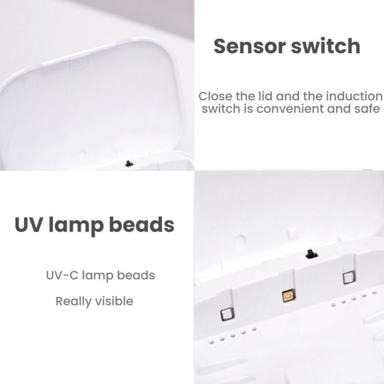 Wall-Mounted Smart UV Toothbrush Disinfection Case
