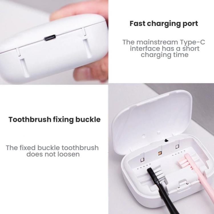 Wall-Mounted Smart UV Toothbrush Disinfection Case