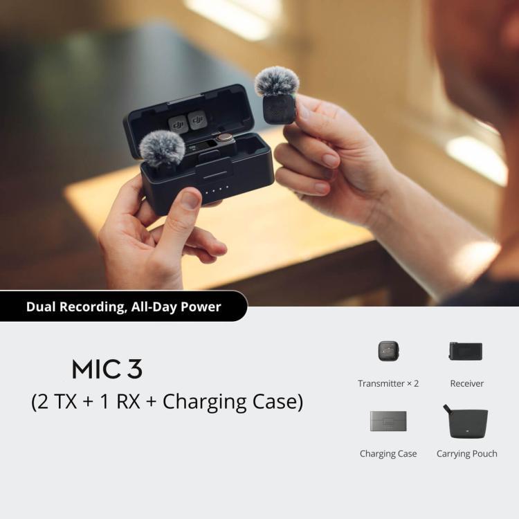 Original 1 TX + 1 RX For DJI Mic 3