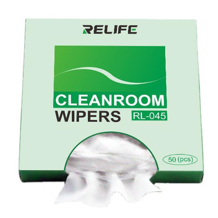 RELIFE RL-045 Anti-Static Lint-Free Cloth Microfiber Wiping Phone Screen Cleaning Cloth - 50pcs