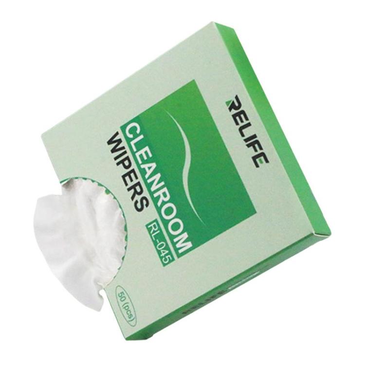 RELIFE RL-045 Anti-Static Lint-Free Cloth Microfiber Wiping Phone Screen Cleaning Cloth - 50pcs