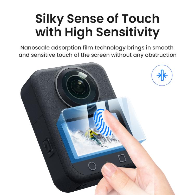 For DJI Osmo 360 Camera AMagisn HD Tempered Glass Screen Protector 1 Set