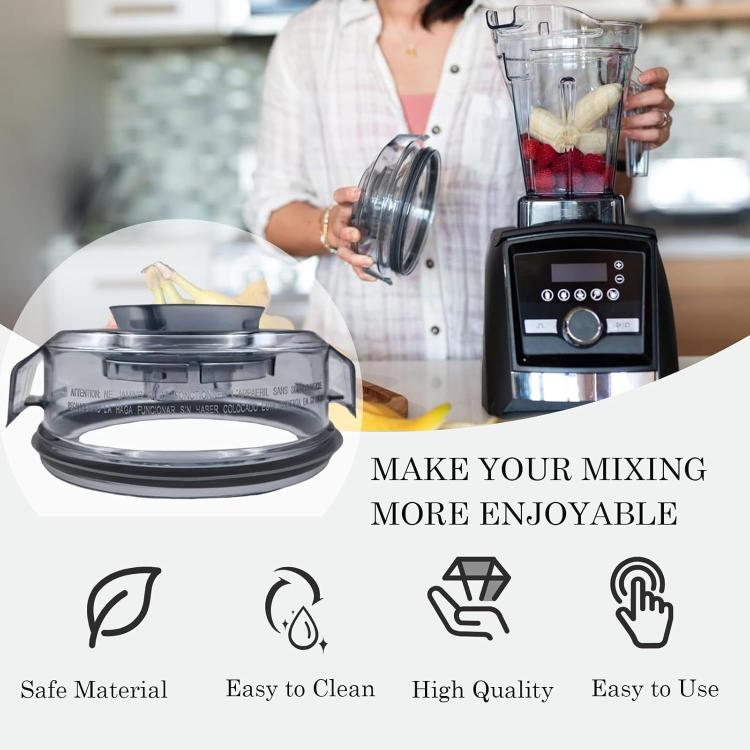 For Vitamix Ascent A2500/A2300 Water Bottle Lids - Gray