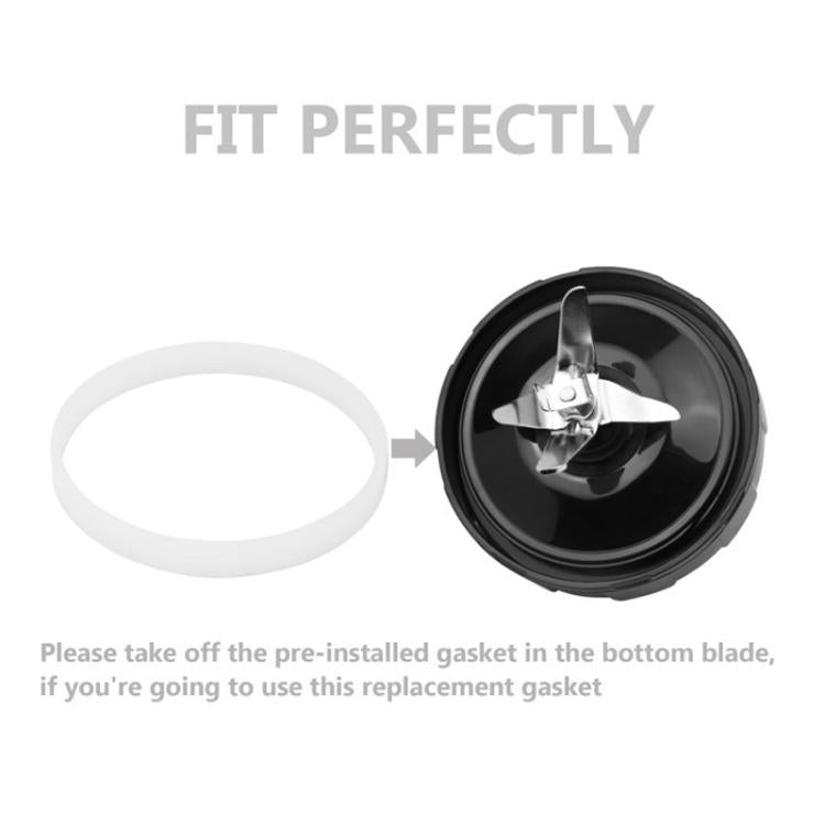 For Ninja BL480/BL482/BL642/BL682/NN102 Blender Accessories - 7-leaf Blade Holder + 2 Sealing Rings + White Hook