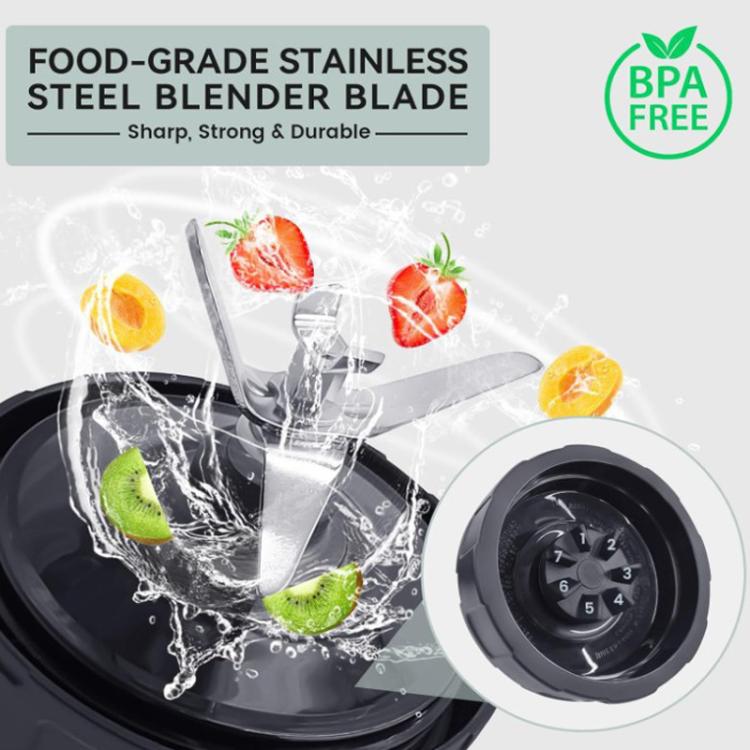 For Ninja BL480/BL482/BL642/BL682/NN102 Blender Accessories - 7-leaf Blade Holder + 2 Sealing Rings + White Hook