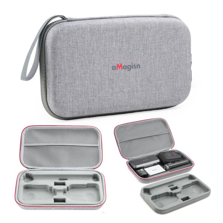 For DJI Osmo 360 aMagisn Mid-Size Storage Case Durable Organizer Bag With Detachable Inner Tray - Gray