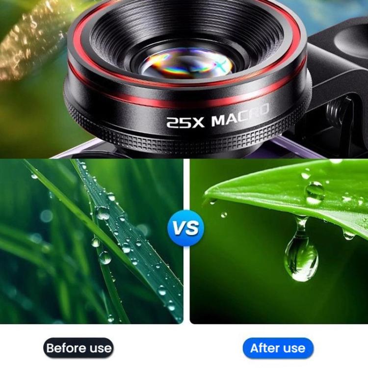 25X Macro High Definition Camera Mobile Phone Lens With Lens Clip