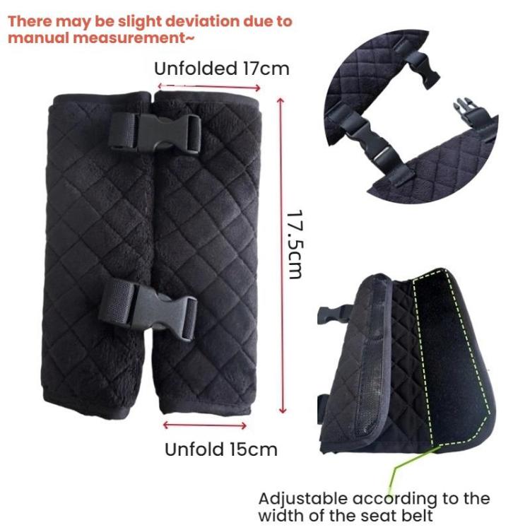 Car Child Safety Seat Belt Positioner Buckle - Black