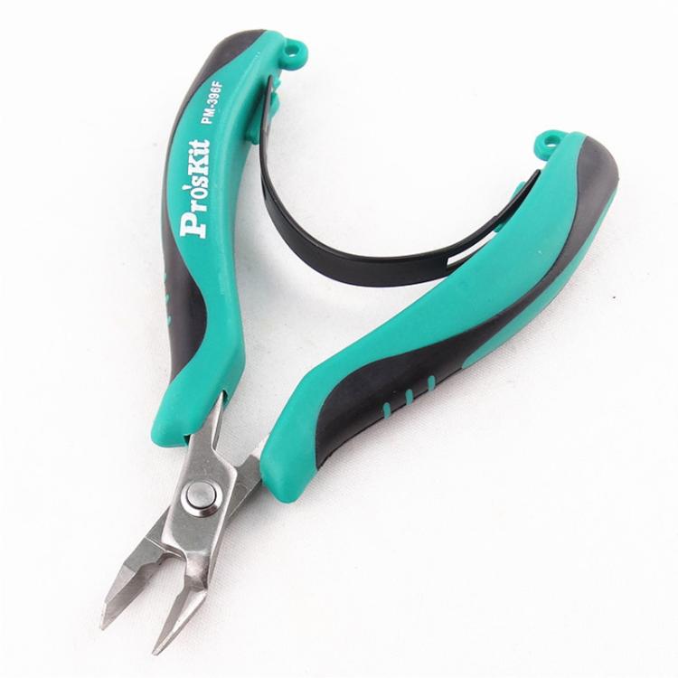 ProsKit PM-396 Stainless Steel Diagonal Pliers Precision Electronic Side Cutting Pliers - Green