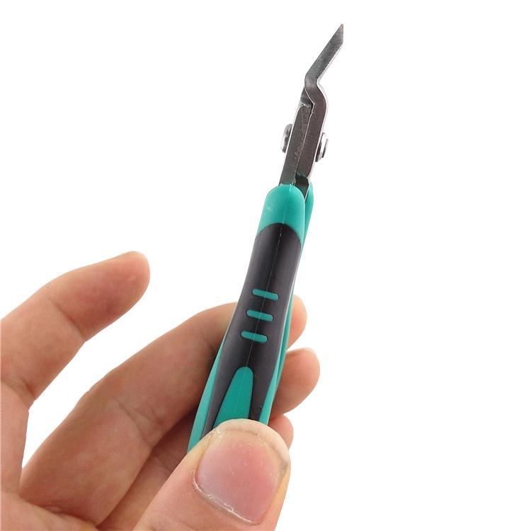 ProsKit PM-396 Stainless Steel Diagonal Pliers Precision Electronic Side Cutting Pliers - Green