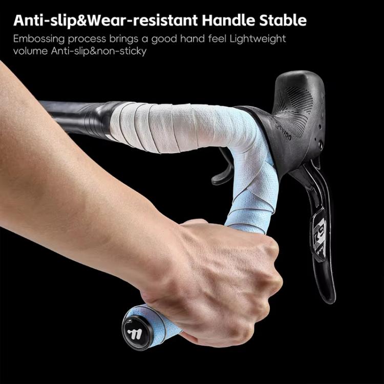 WEST BIKING 1pair Road Bike Handlebar Tape Ultra-Lightweight PU Gradient Cycling Bar Wrap Non-Slip Sweatproof Grip