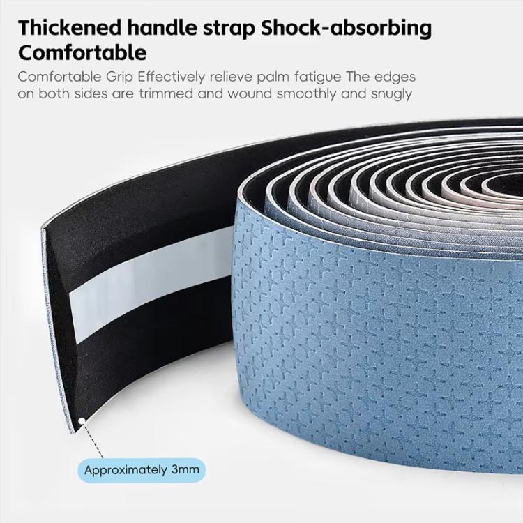 WEST BIKING 1pair Road Bike Handlebar Tape Ultra-Lightweight PU Gradient Cycling Bar Wrap Non-Slip Sweatproof Grip