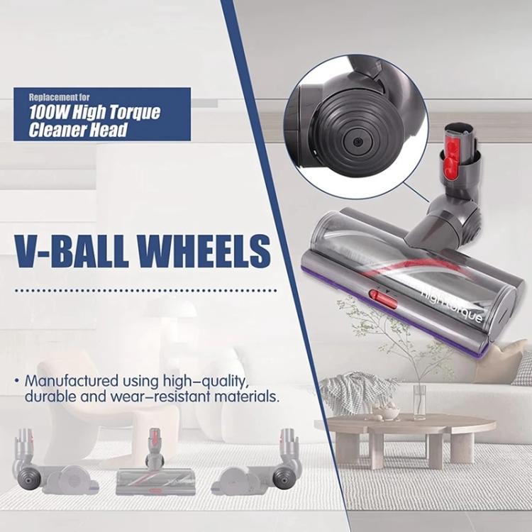 For Dyson V15/V11/V10/G5 100W High Torque Cleaner Head V-Ball Connector Replacement Parts Connector+V-Ball Wheel Side