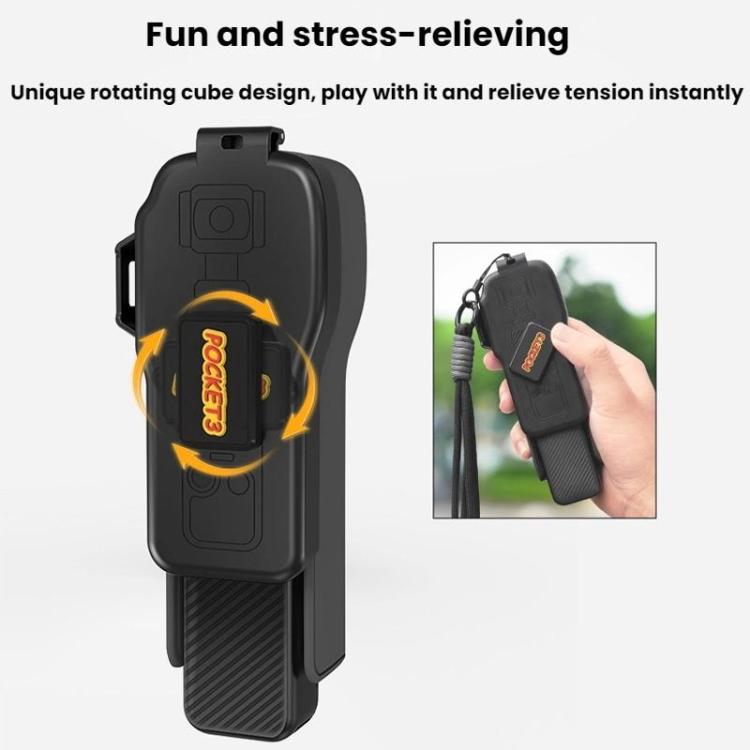 For DJI OSMO POCKET 3 BRDRC Body Screen Lens Protective Cover - Black
