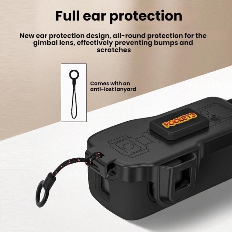 For DJI OSMO POCKET 3 BRDRC Body Screen Lens Protective Cover - Black