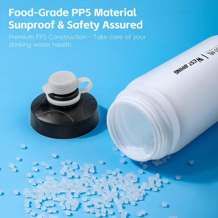 WEST BIKING 550ml Bike Water Bottle for Cycling Leak-Proof Squeeze Design Portable Sports Hydration Bottle