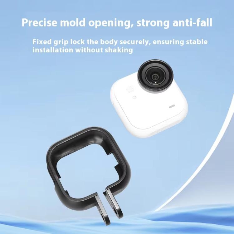 For Insta360 GO Ultra Camera PC Frame Mount Protective Housing Case - Black