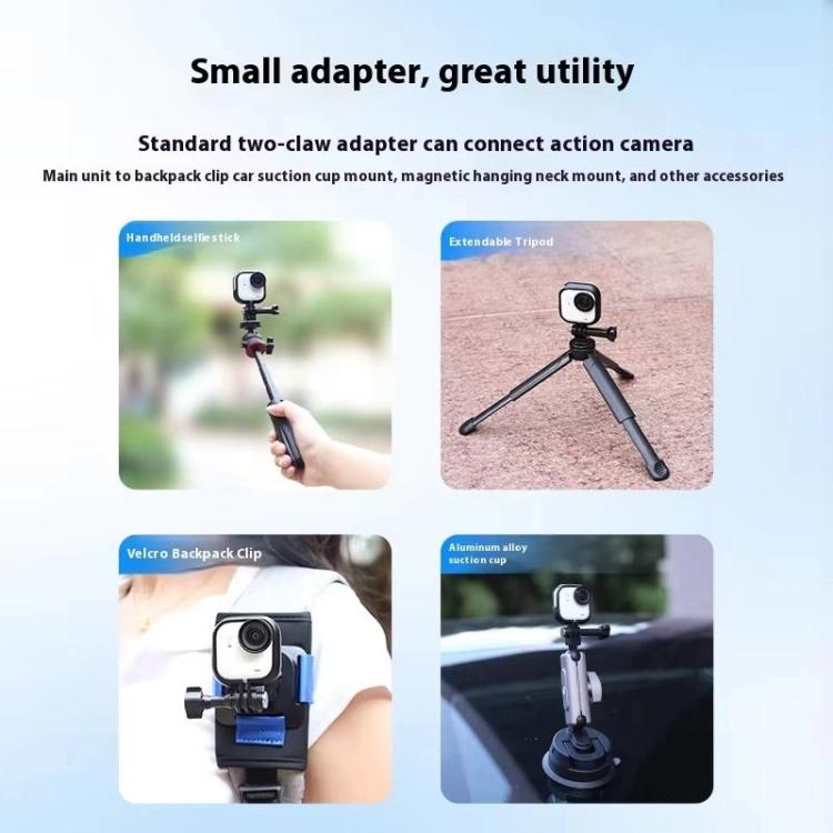 For Insta360 GO Ultra Camera PC Frame Mount Protective Housing Case - Black